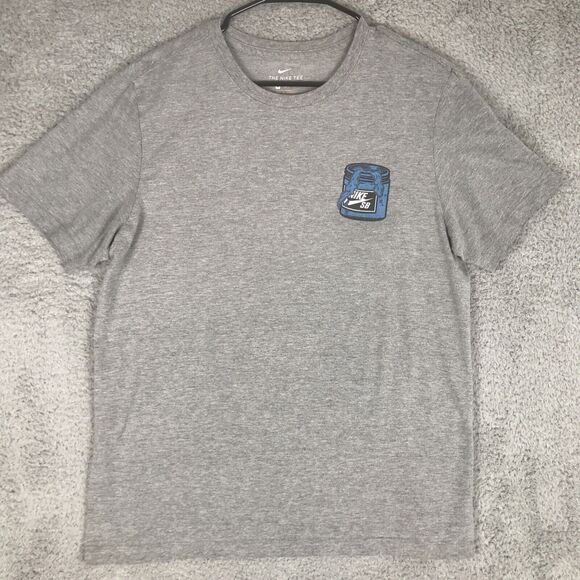 Nike SB Shirt Mens Size Medium Gray Graphic Short Sleeve Active Outdoor Colorful - Picture 1 of 9